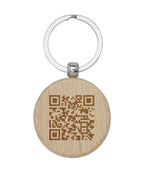 Runder Schlüsselanhänger aus Buchenholz mit Lasergravur – Natürlich, personalisierbar & nachhaltig