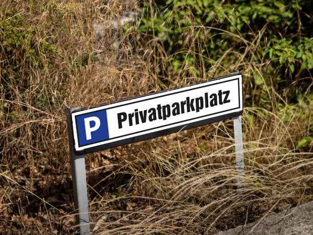 Parkplatzreservierungsschild 520x110mm mit  ANTI-GRAFFITI-LACK