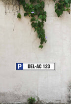 Parkplatzreservierungsschild 520x110mm mit  ANTI-GRAFFITI-LACK - AC Designs