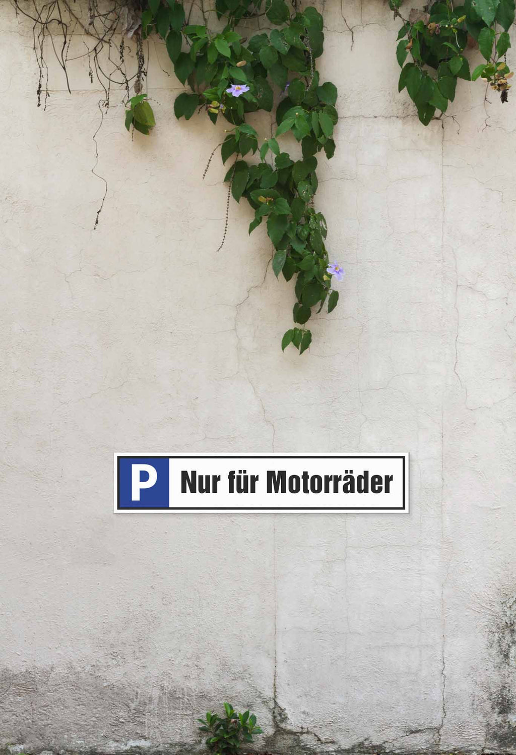 Parkplatzreservierungsschild 520x110mm mit  ANTI-GRAFFITI-LACK - AC Designs