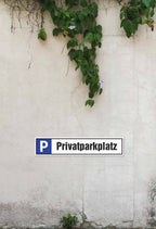 Parkplatzreservierungsschild 520x110mm mit  ANTI-GRAFFITI-LACK - AC Designs