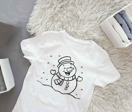 Ausmalbügelmotiv - SCHNEEMANN