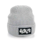 Fashion Patch Beanie Hellgrau - Recycelter Polyester | “Shine On” Patch