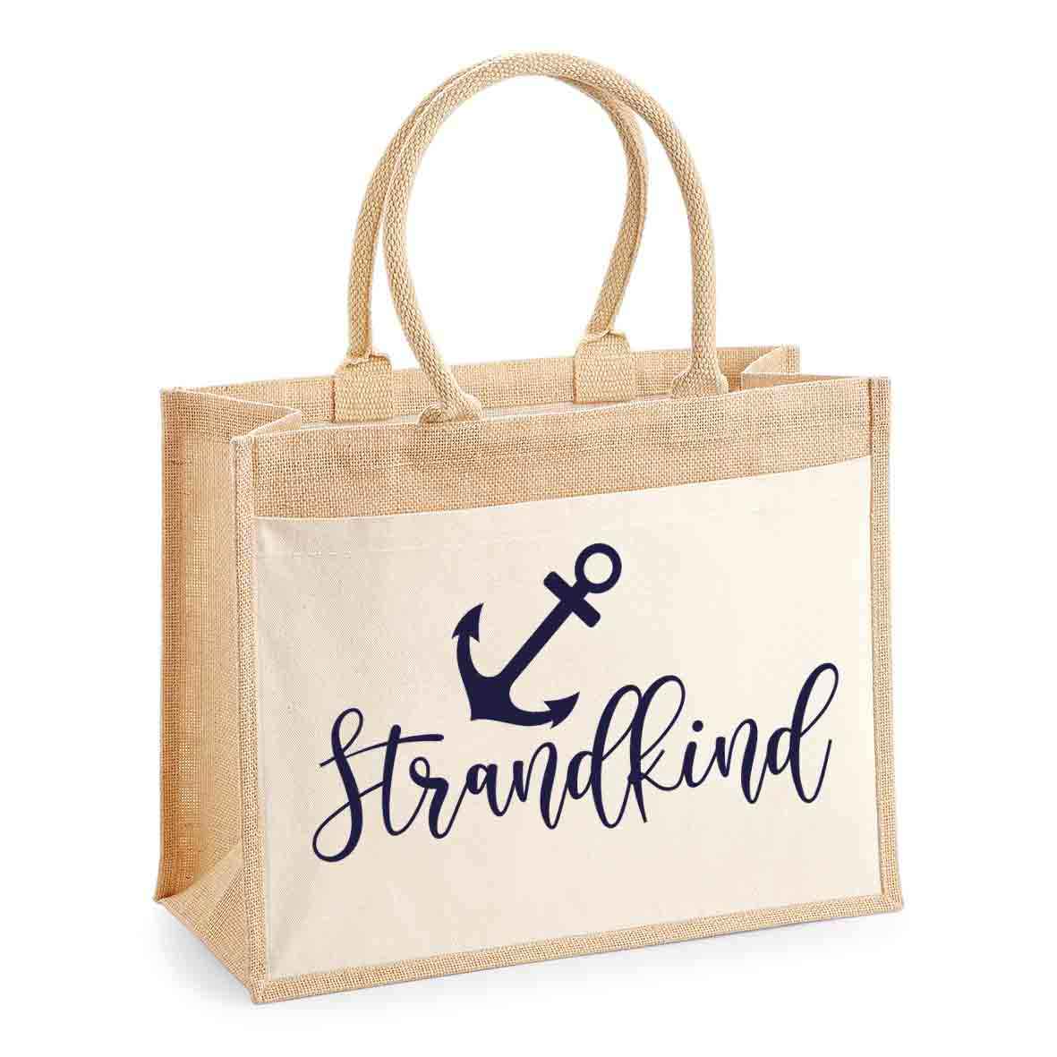Jutetasche "STRANDKIND" – Dein stylischer & nachhaltiger Begleiter für alle Abenteuer!