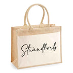 Jutetasche 'STRANDKORB' - Bedruckter Sommertrend aus Naturmaterial