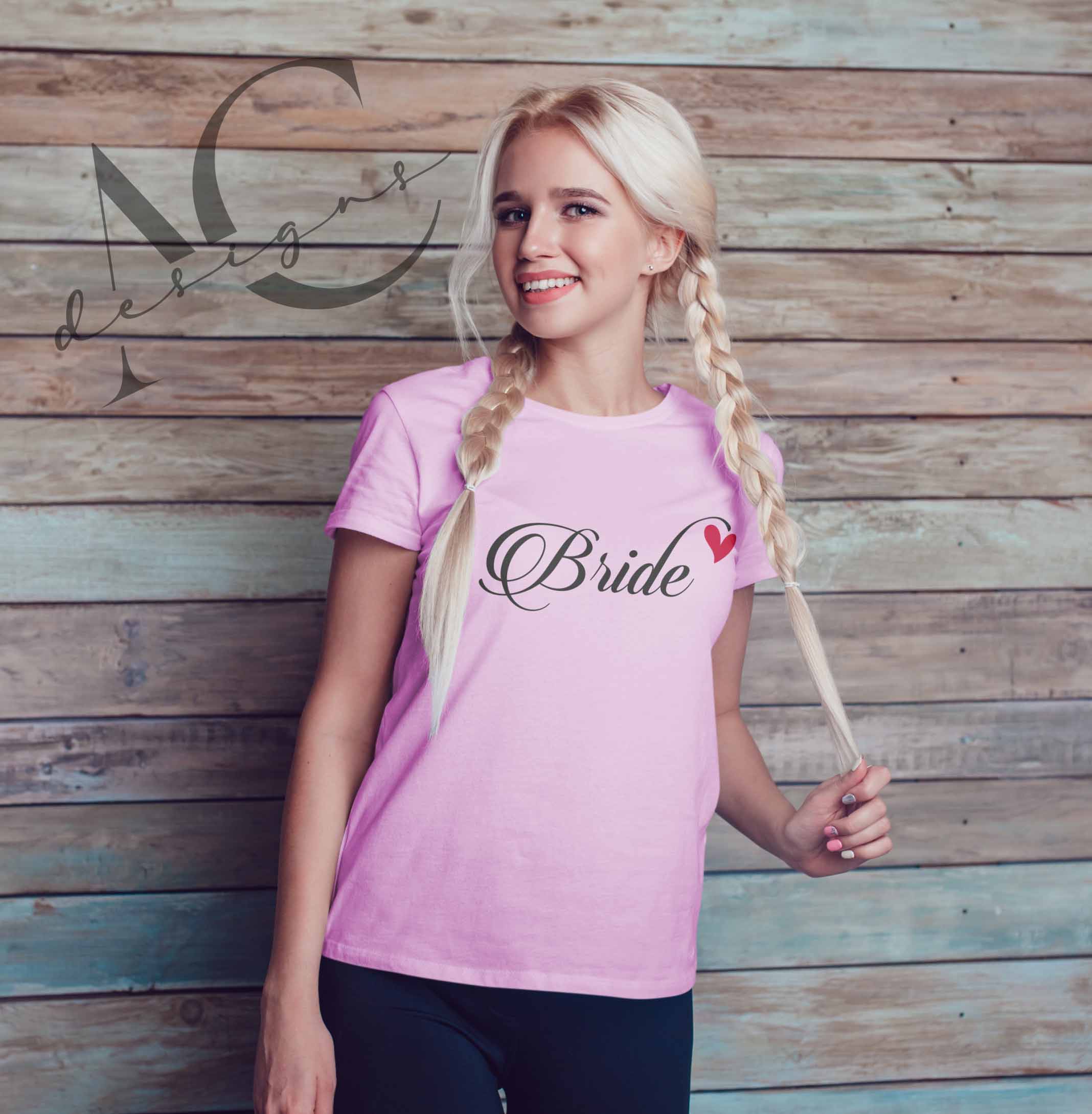 Bügelmotiv BRIDE| TEAM BRIDE ❤ - AC Designs