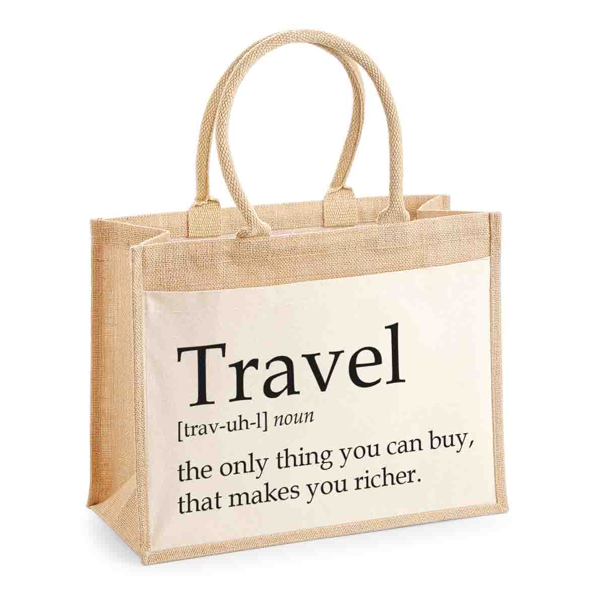 Jutetasche - TRAVEL