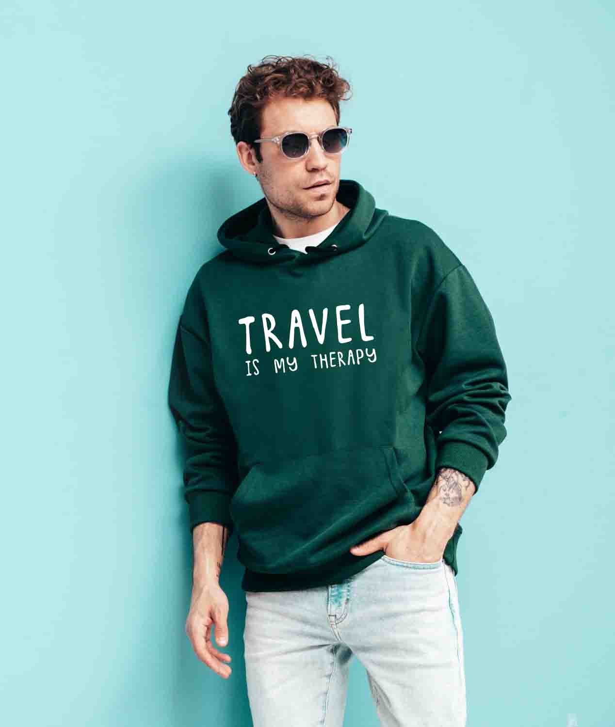 Bügelmotiv - TRAVEL IS MY THERAPY - AC Designs