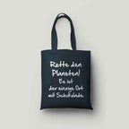 Baumwolltasche bedruckt - RETTE DEN PLANETEN - AC Designs