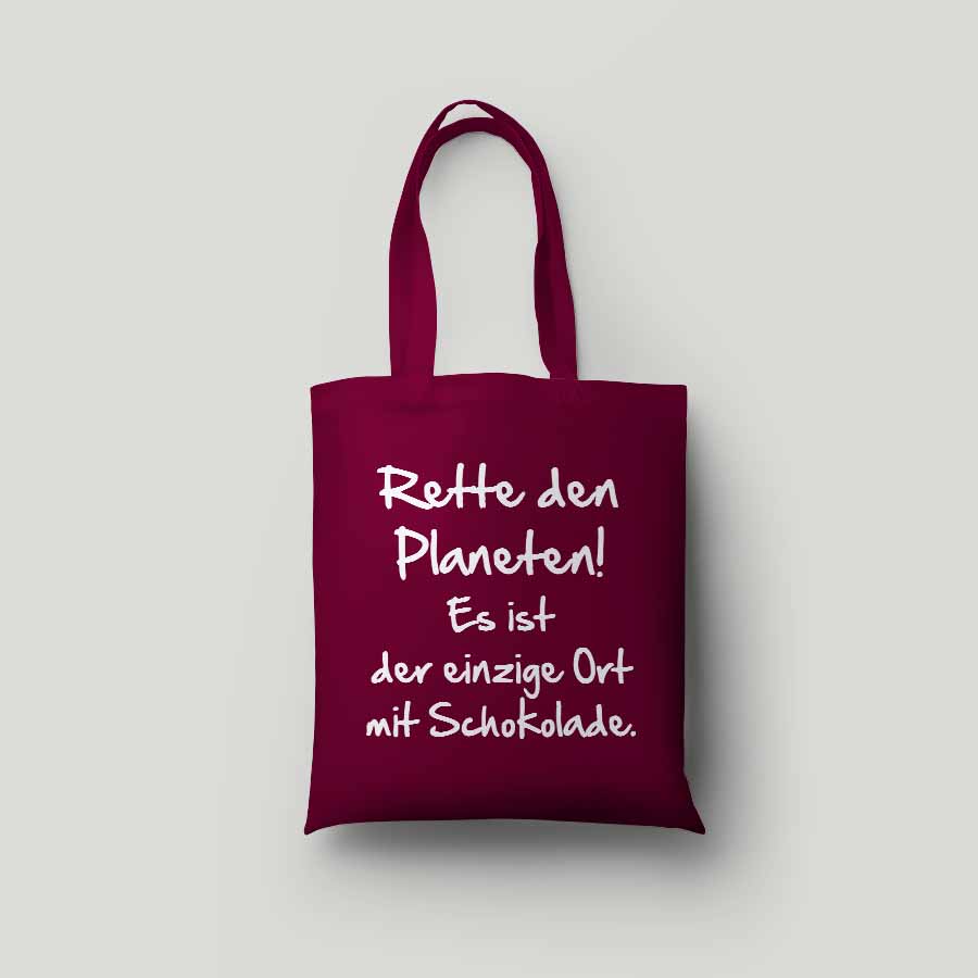 Baumwolltasche - RETTE DEN PLANETEN