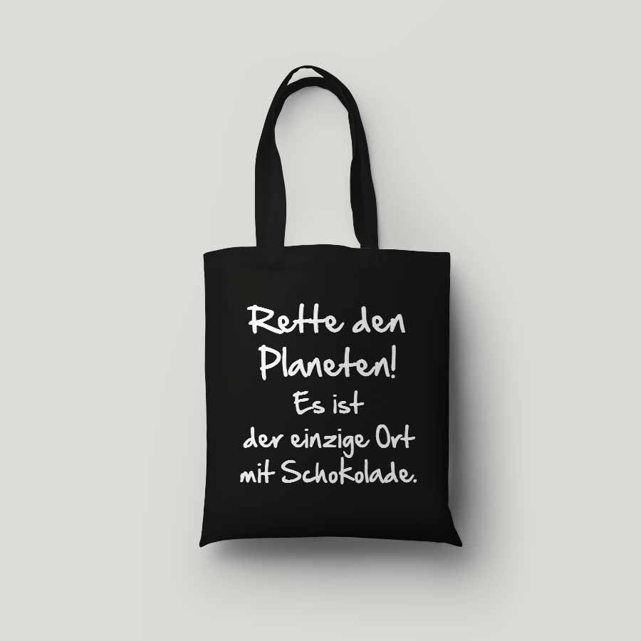 Baumwolltasche - RETTE DEN PLANETEN