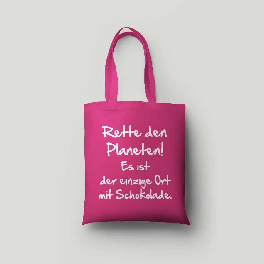 Baumwolltasche - RETTE DEN PLANETEN