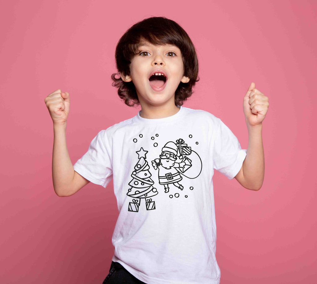 Ausmal Premium T-Shirt - WEIHNACHTSMANN - AC Designs