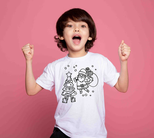 Ausmal Premium T-Shirt - WEIHNACHTSMANN - AC Designs
