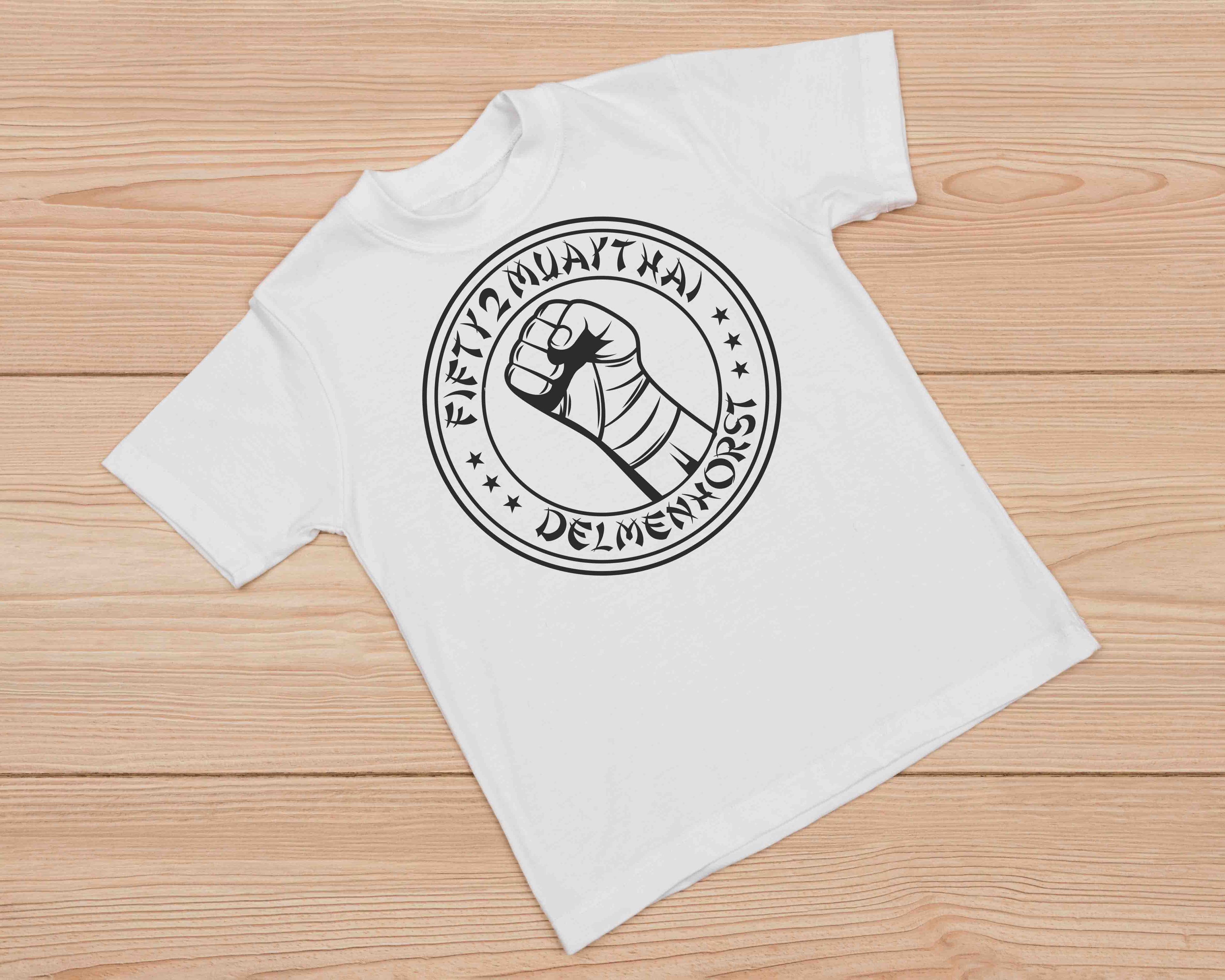 Kids´ T-Shirt mit Brustaufdruck "Faust" - AC Designs