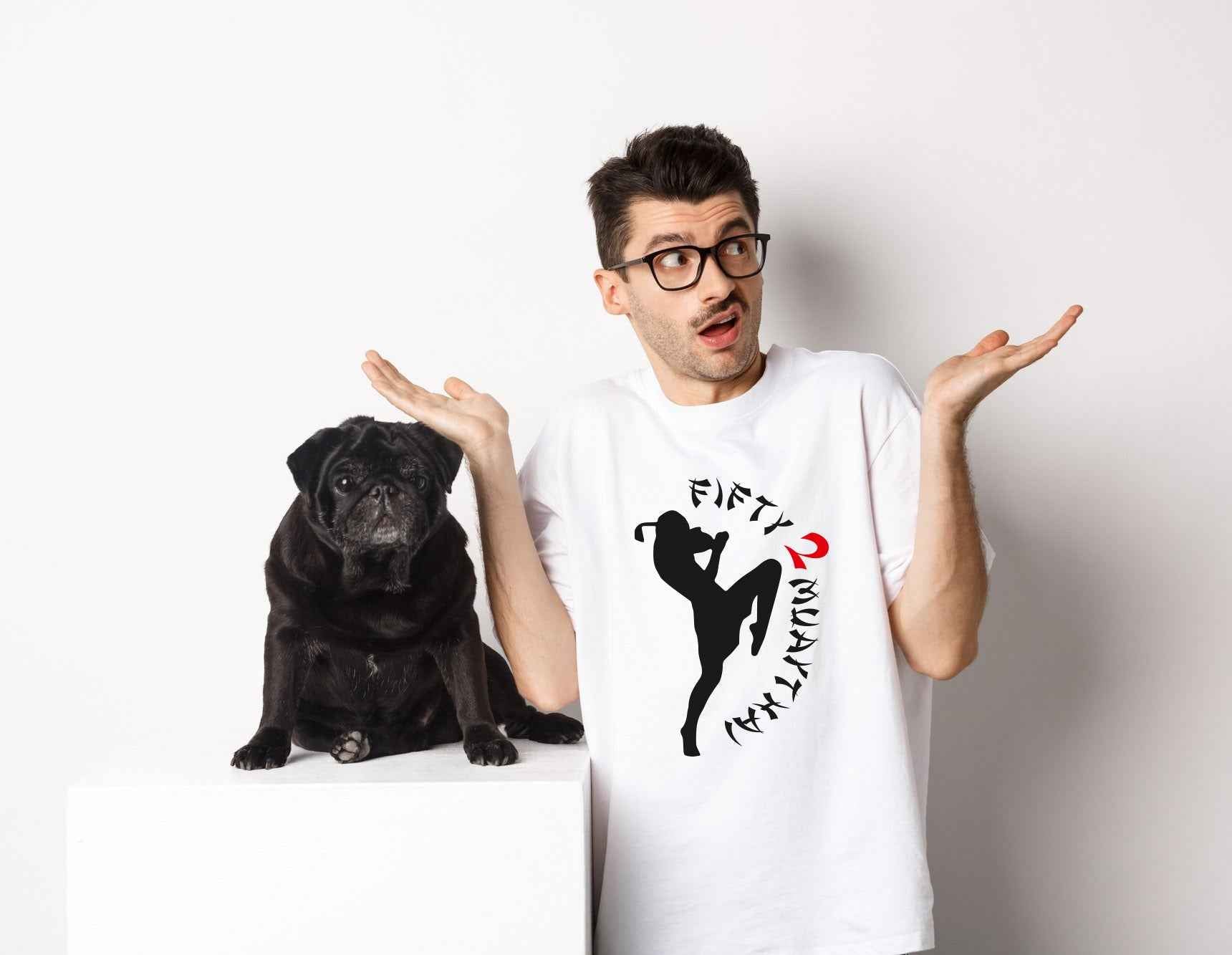 B&C T-Shirt mit Brustaufdruck "Kick"