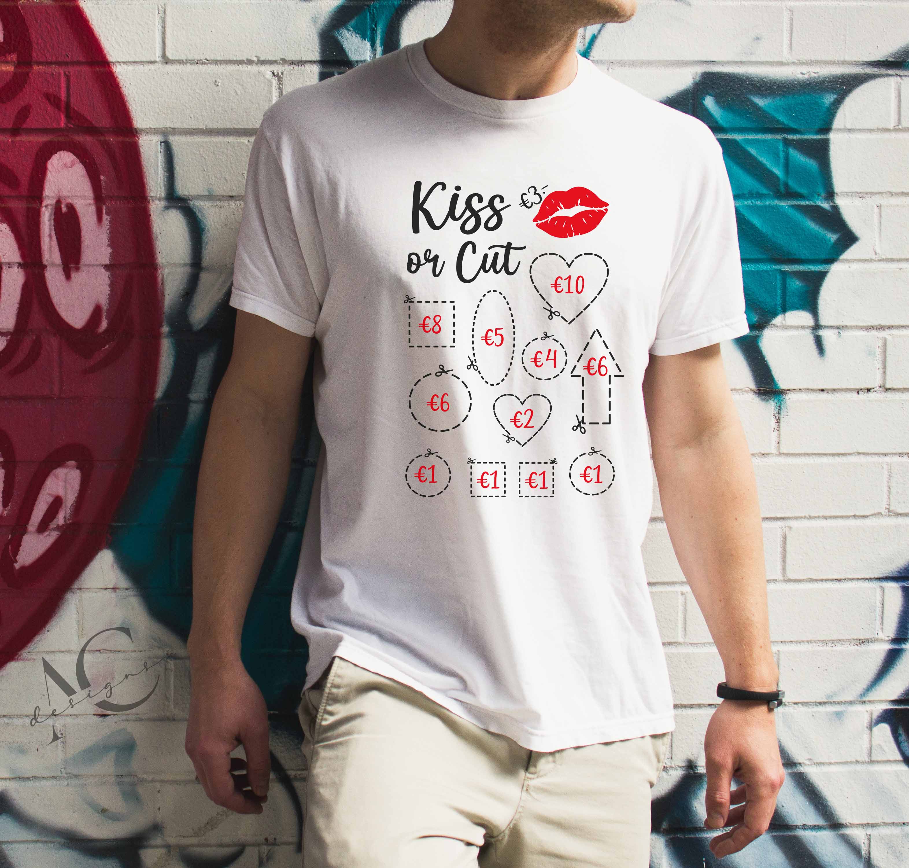 Bügelmotiv KISS OR CUT - AC Designs