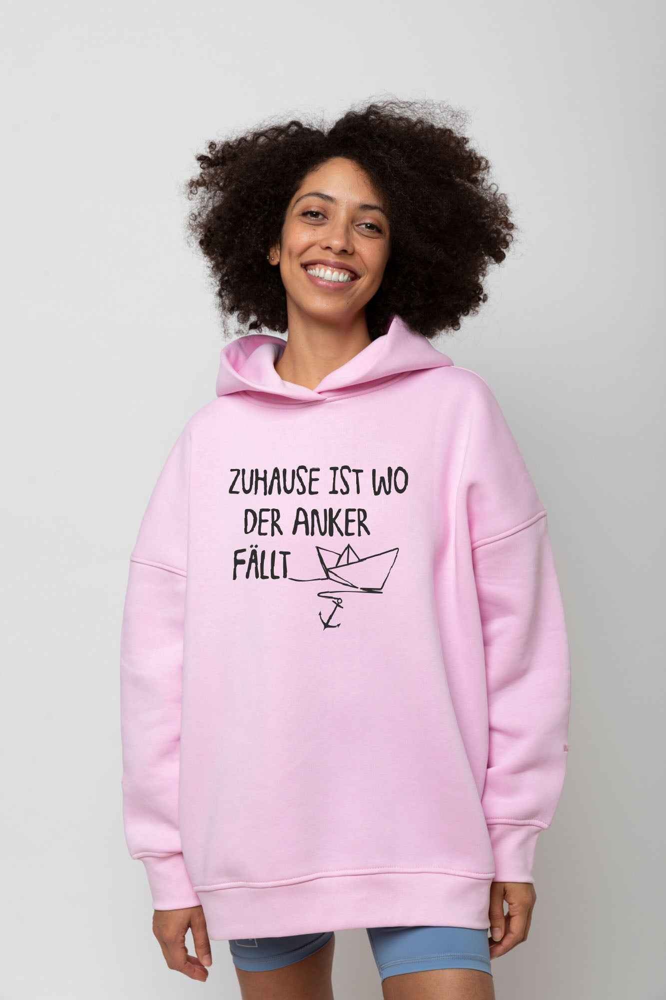 Bügelmotiv ZUHAUSE IST WO DER ANKER FÄLLT