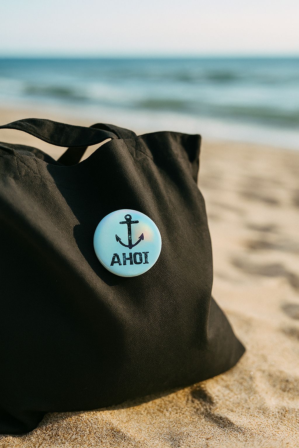 Ansteck-Button "Reiselust" – 4 maritime Motive | 44 mm | Sicherheitsnadel | Individuell oder als Set