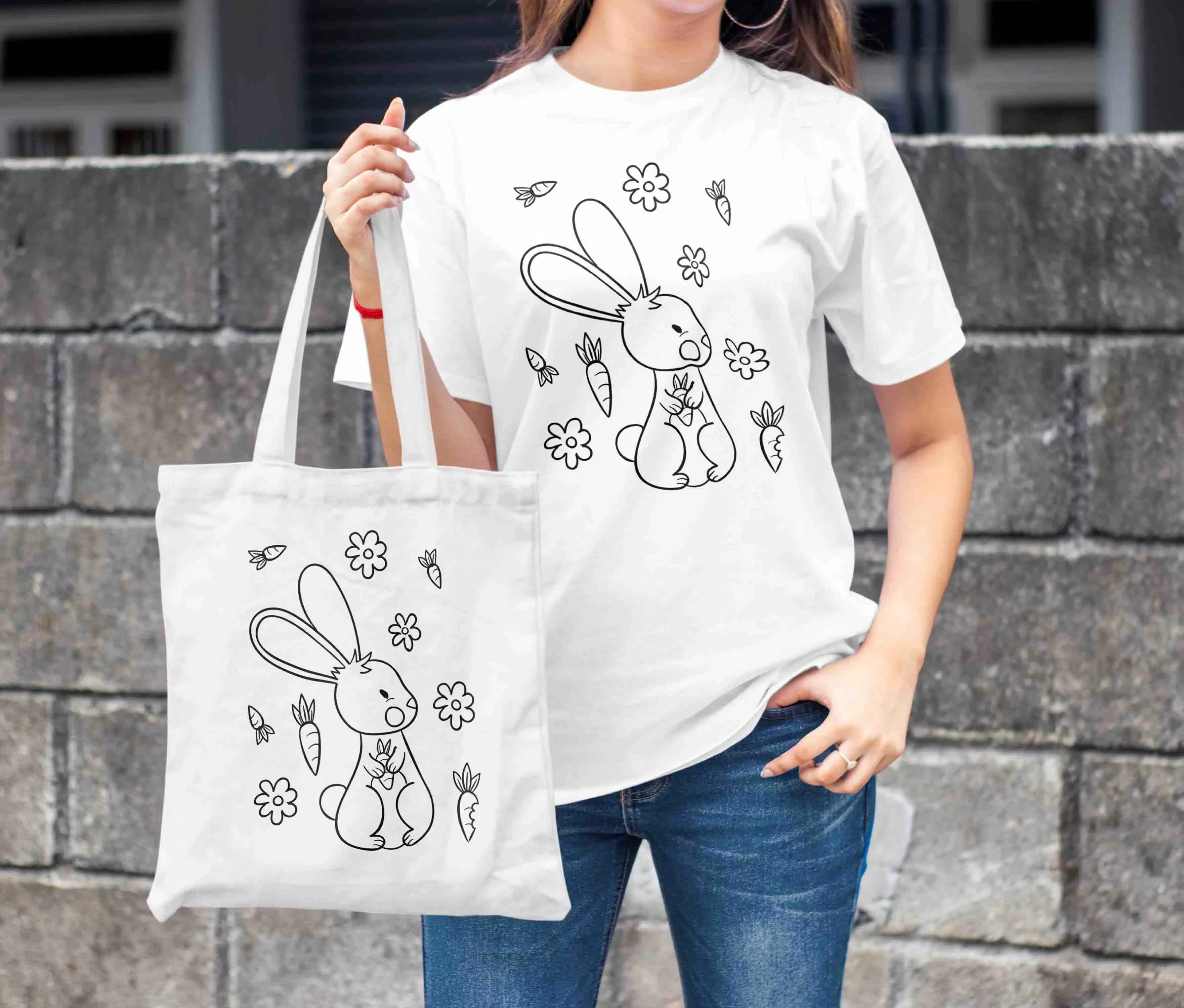 Ausmalbügelmotiv - HASE