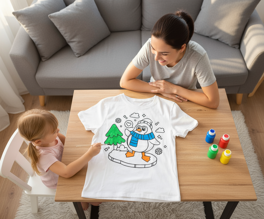 Ausmalbügelmotiv - PINGUIN