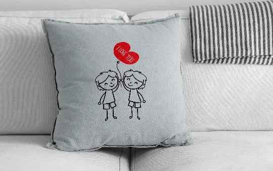 Bügelmotiv - I LOVE YOU