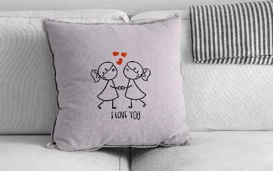 Bügelmotiv - I LOVE YOU