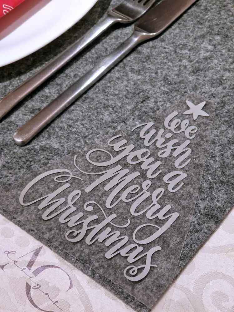 Bügelmotiv - MERRY CHRISTMAS