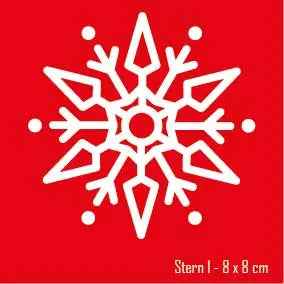 Bügelmotiv - MERRY CHRISTMAS + SCHNEEFLOCKEN