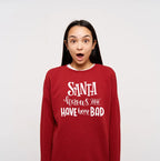 Bügelmotiv - SANTA KNOWS YOU HAVE BEEN BAD AC Designs