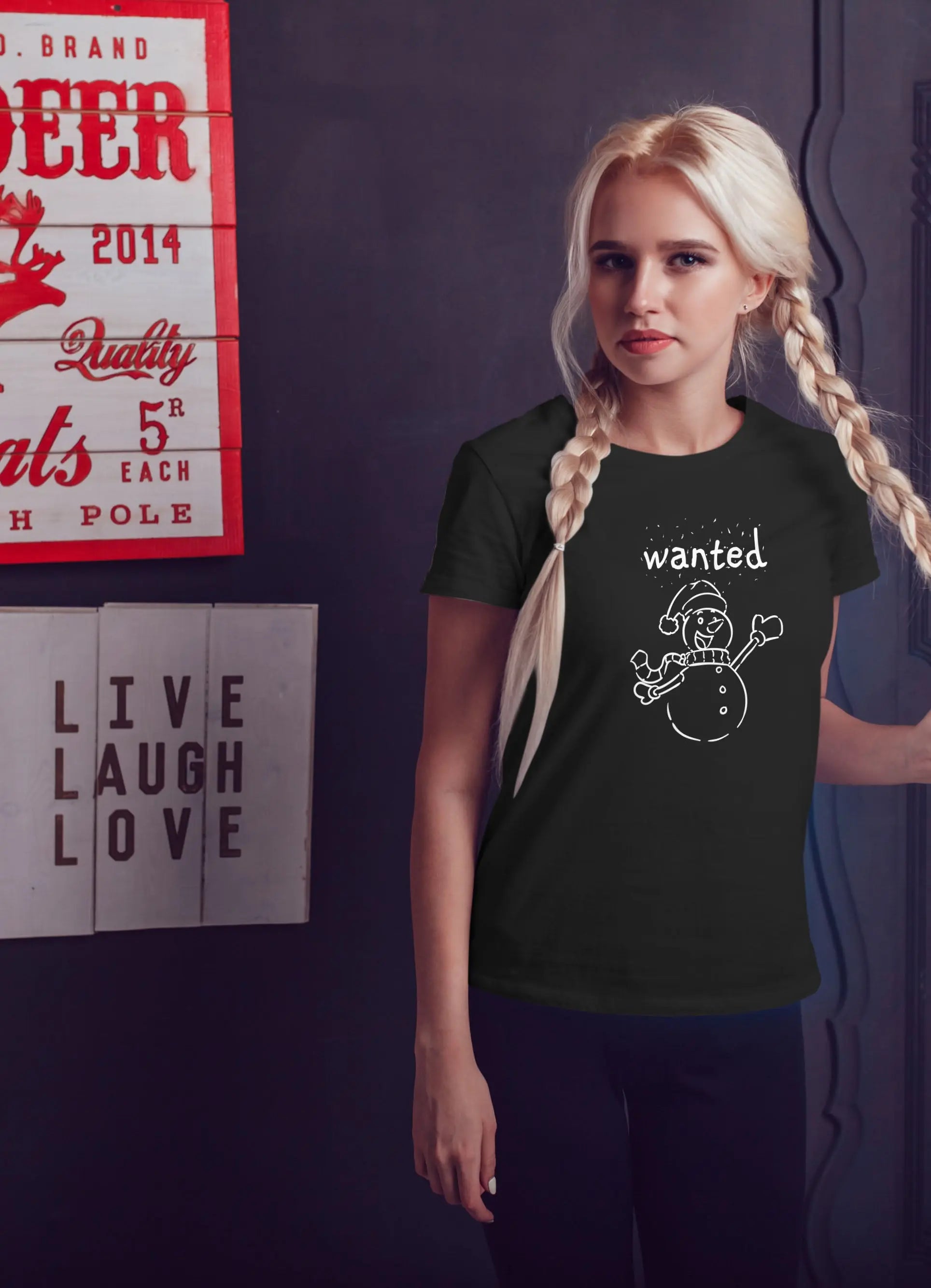 Bügelmotiv - SCHNEEMANN GESUCHT AC Designs