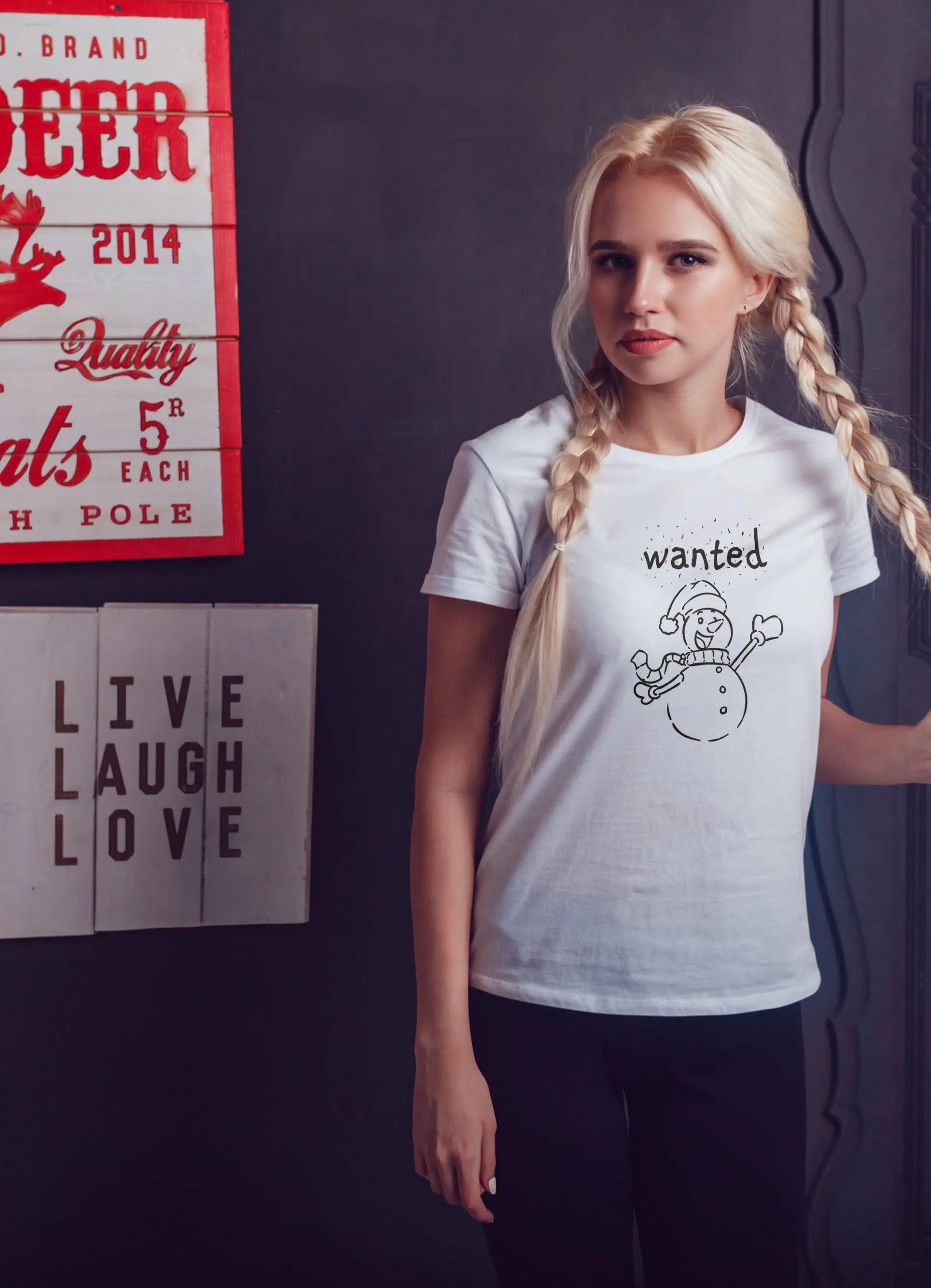 Bügelmotiv - SCHNEEMANN GESUCHT AC Designs