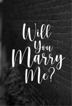 Bügelmotiv - WILL YOU MARRY ME