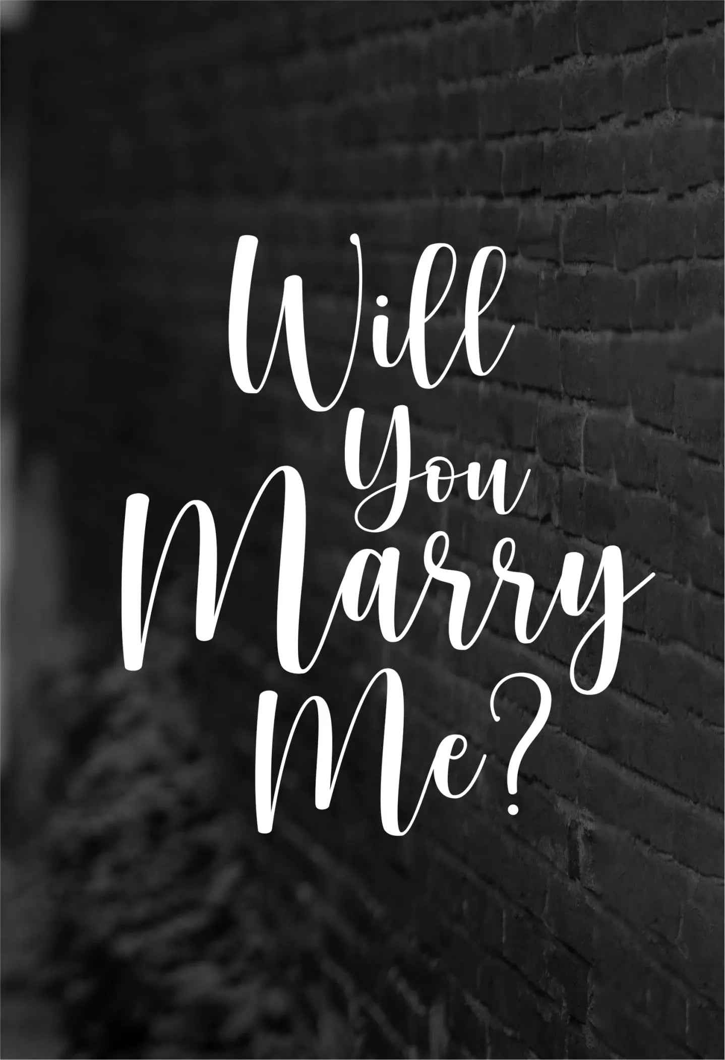 Bügelmotiv - WILL YOU MARRY ME