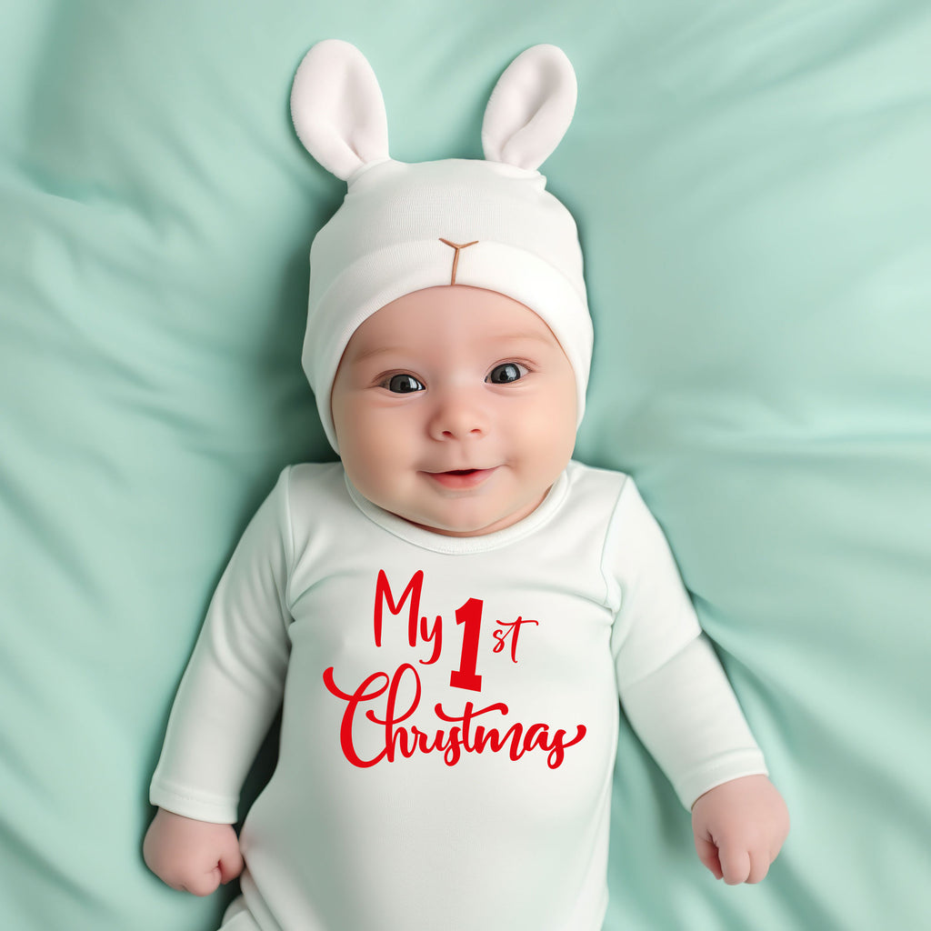 Baby Body langarm -  MY FIRST CHRISTMAS - AC Designs