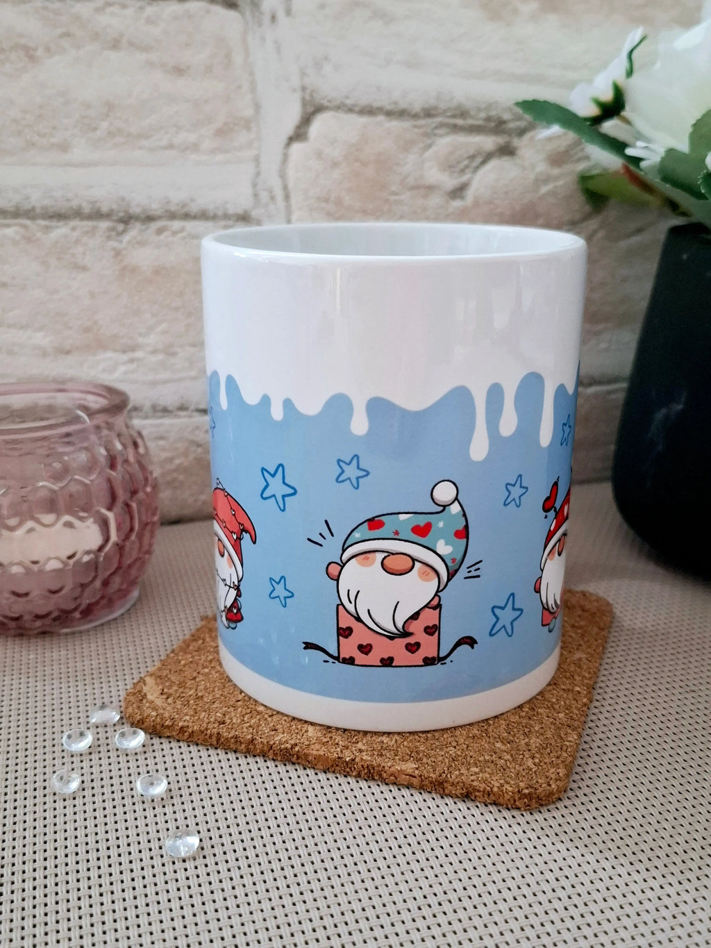 Becher - WINTER TROLLE in hellblau AC Designs