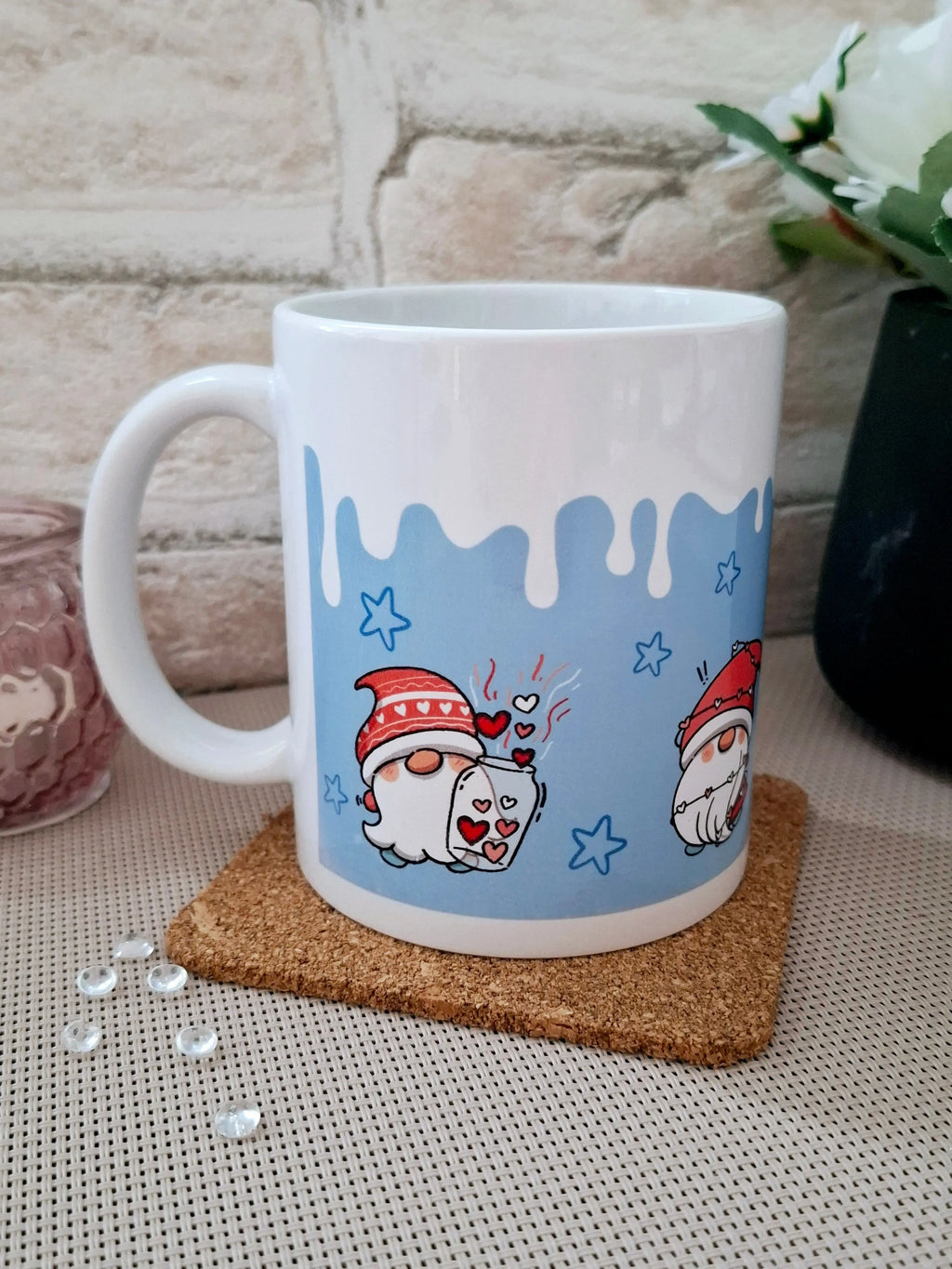 Becher - WINTER TROLLE in hellblau AC Designs