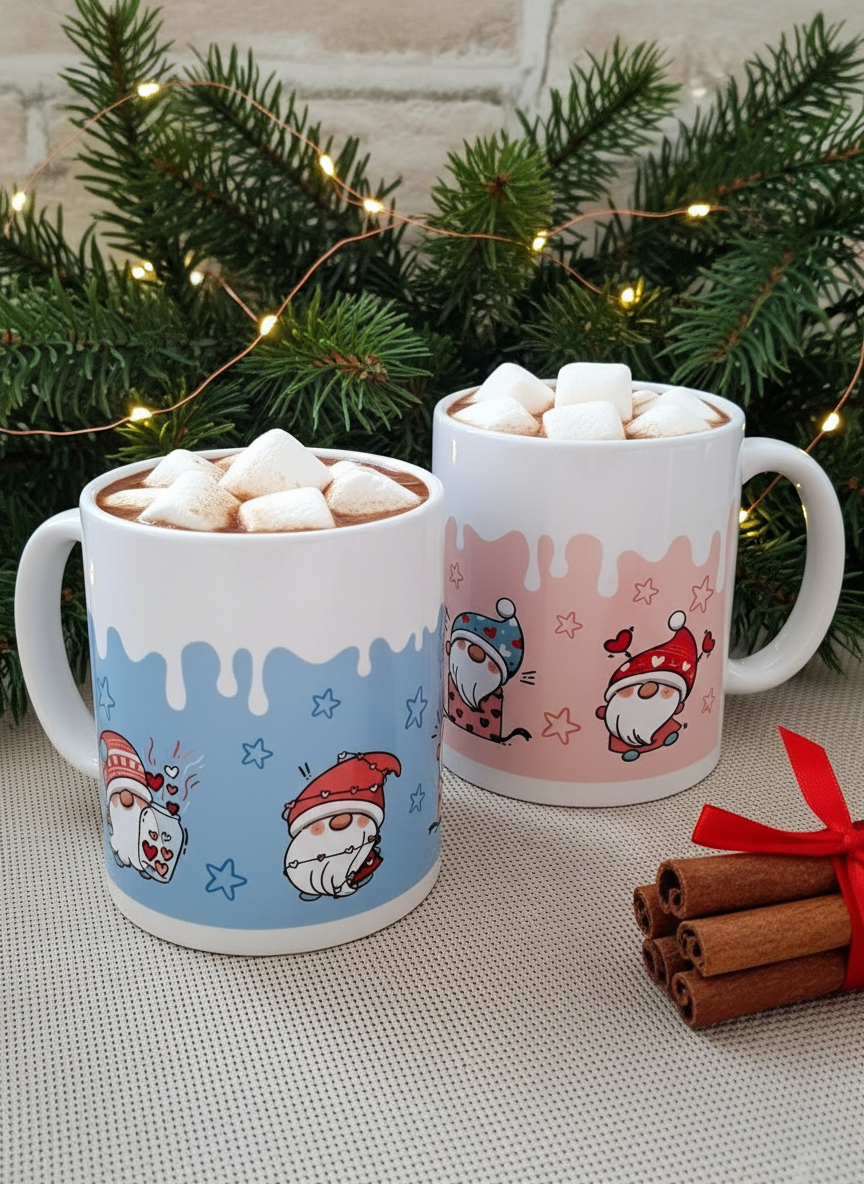 Becher - WINTER TROLLE in hellblau