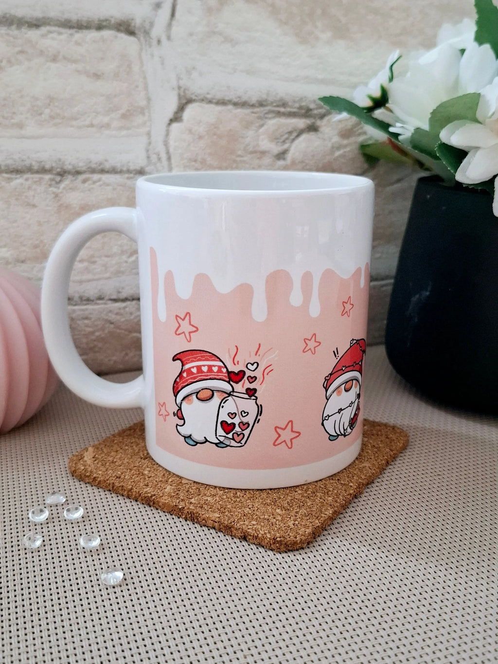 Becher - WINTER TROLLE in rosa AC Designs