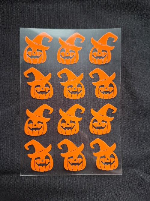 Bügelmotiv Bogen - KÜRBIS - AC Designs