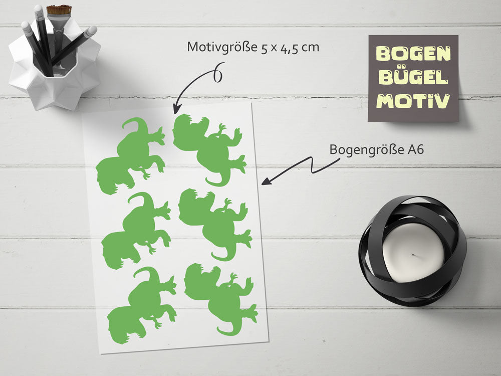 Bügelmotiv Bogen - DINO - AC Designs