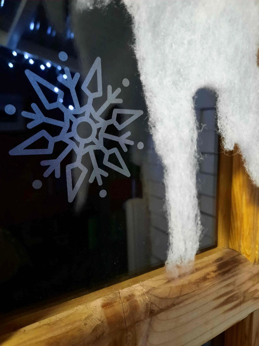 Glasdekor - SCHNEEFLOCKEN Plättchen AC Designs