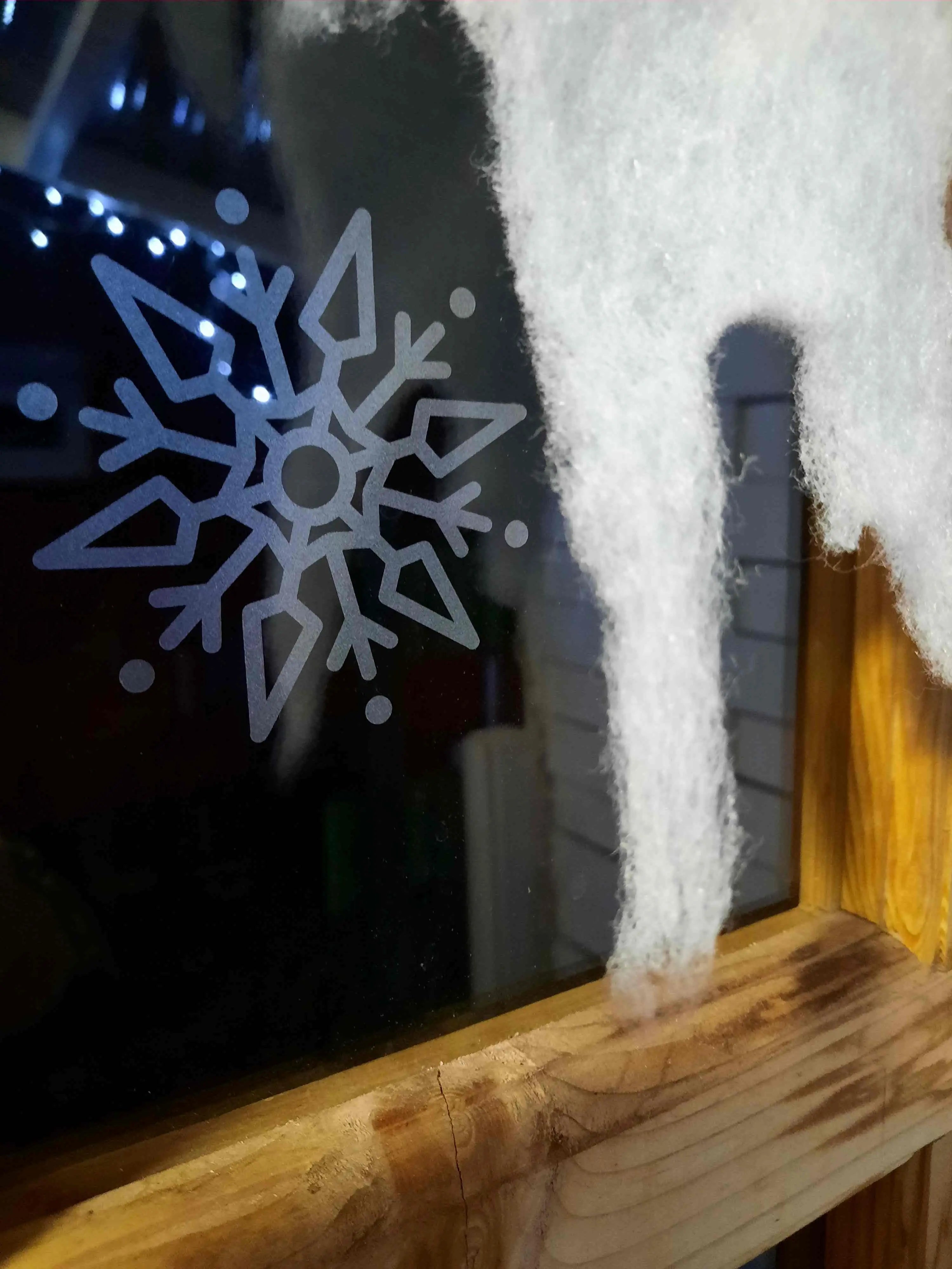 Glasdekor - SCHNEEFLOCKEN Plättchen AC Designs