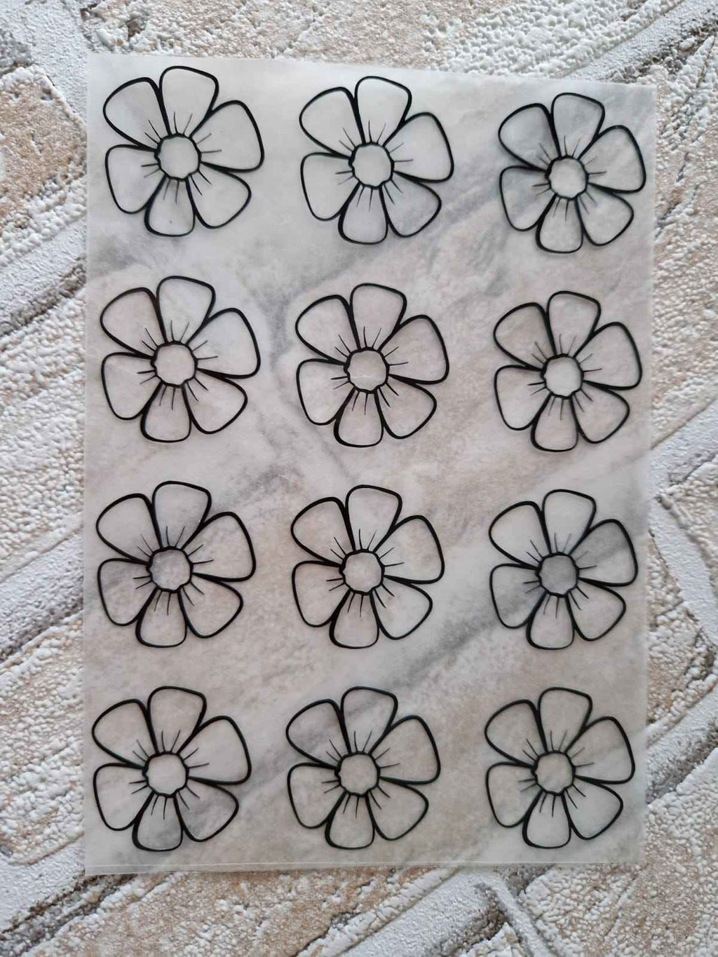 Bügelmotiv Bogen - BLUMEN