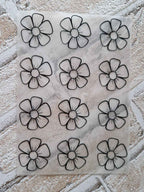 Bügelmotiv Bogen - BLUMEN