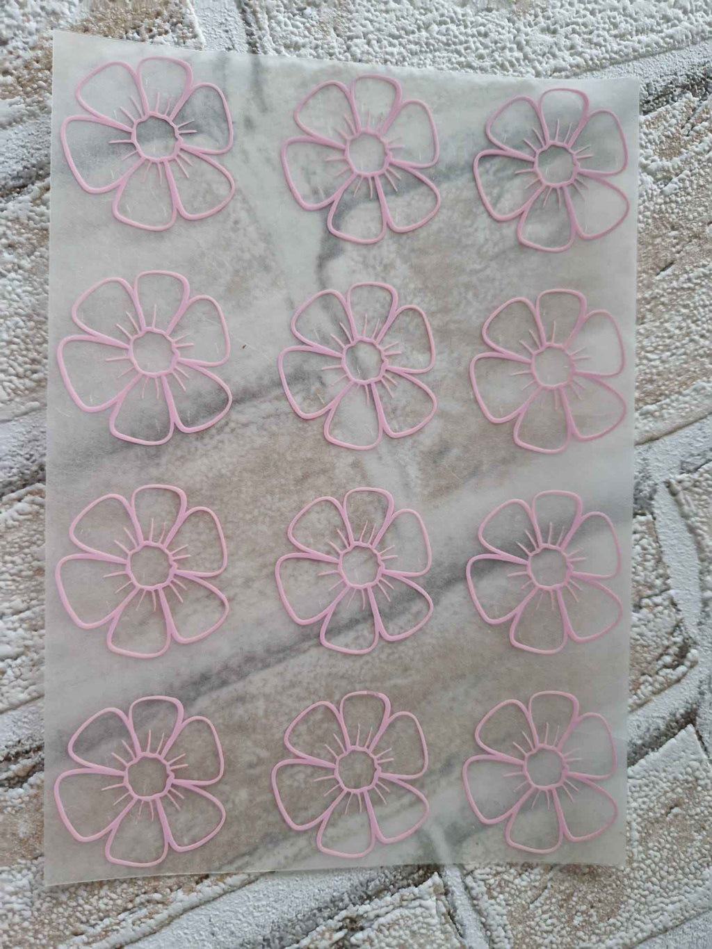 Bügelmotiv Bogen - BLUMEN