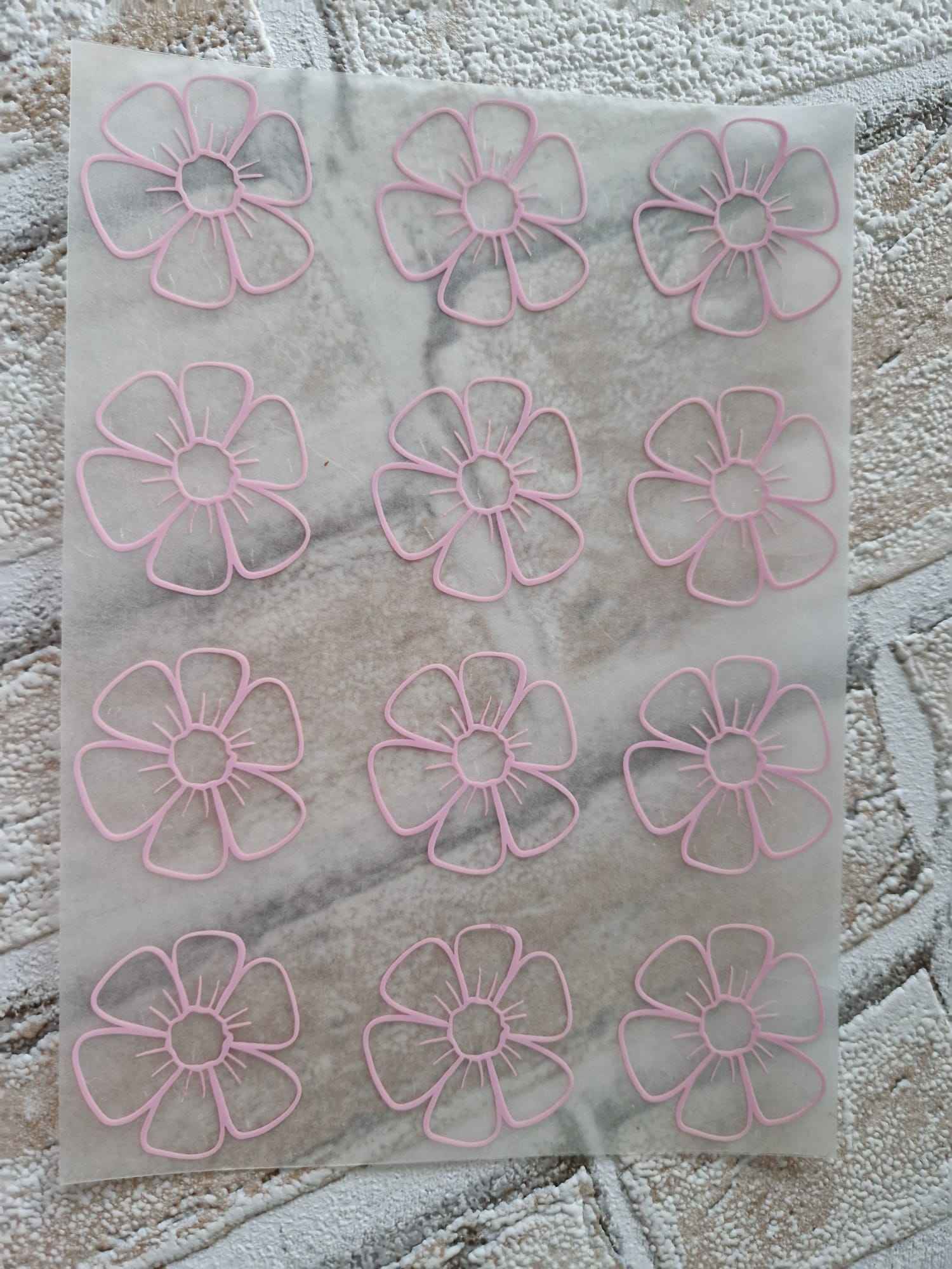 Bügelmotiv Bogen - BLUMEN