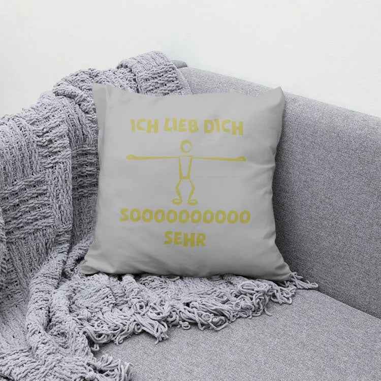 Kissenbezug ICH LIEBE DICH SOOO SEHR