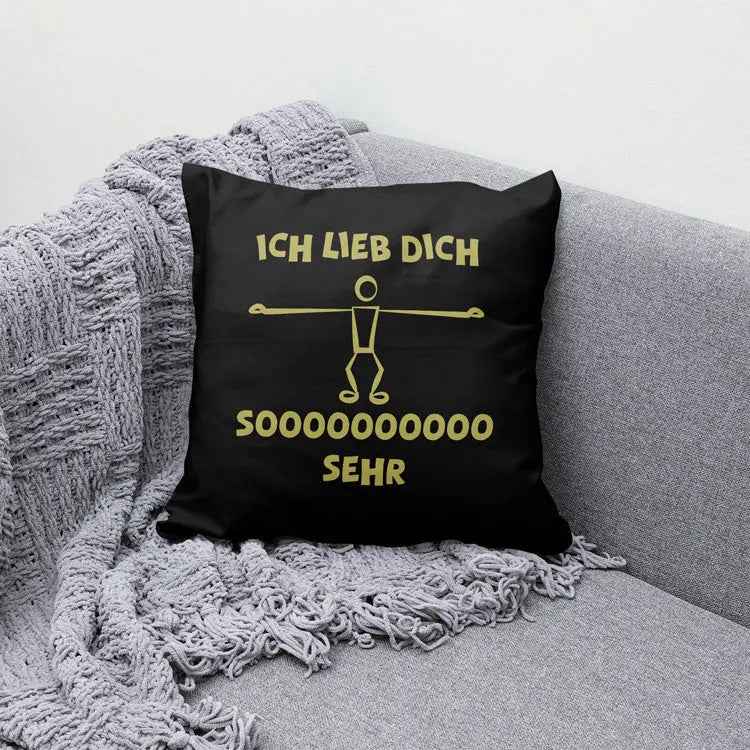 Kissenbezug ICH LIEBE DICH SOOO SEHR