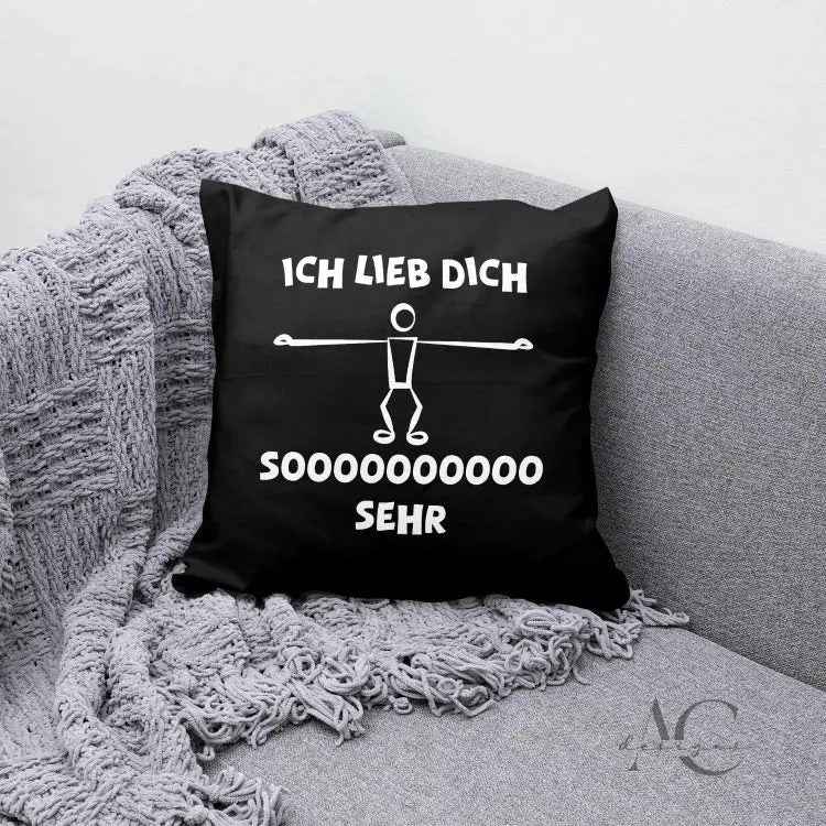 Kissenbezug ICH LIEBE DICH SOOO SEHR